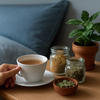 How should you use herbal sleep helpers at night?